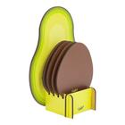 Porta Copos MDF com Suporte Coleção Avocado Control Uatt