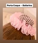 Porta coque para cabelo - bailarina - balé - ballet em tule