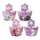 Porta Cupcake Wrapper Frozen com 12 unidades