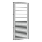 Porta de Aço Mista Laminada sem Vidro Silver 81x215 R120 Abertura Direita Prata - PROVISÃO