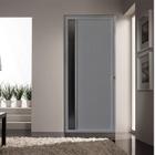 Porta de Alumínio Lambril 210x90cm com Visor Lado Direito Hale Esquadrias