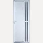 Porta De Alumínio Lambril Com Visor 2 Torres 2,10 X 0,80 Direita Linha All Soft Cor Branco