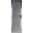 Porta De Alumínio Palheta 2,10 X 0,70 Direita Linha All Modular Cor Brilhante