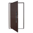 Porta de Alumínio Pivotante Lambril 210x100cm com Puxador Corten Super Brimak