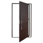 Porta de Alumínio Pivotante Lambril 210x120cm com Puxador Corten Super Visione Brimak