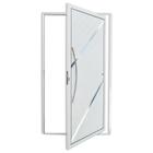 Porta de Alumínio Pivotante Lambril 210x120cm com Puxador Duna Super Brimak