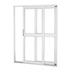 Porta de Correr em Aço Branco 215x160x12 cm 2 Folhas Direita VL Ideal CRV