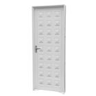 Porta de Giro Almofada em Aço Branco 215x84x14 cm Direita Ideal CRV