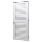 Porta de Giro em Alumínio Branco Perfecta Max 215x80x6,6cm Direita c/ Ventilação Jap