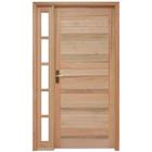 Porta de Madeira Lambril 213x109cm com Batente 9,4cm EWK P28 M33 Rondosul