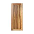 Porta de madeira maciça Requinte Tauari e Ipê Albo 80x210 cm