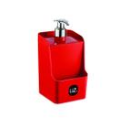 Porta Detergente E Esponja 500Ml Suporte Uz Vermelho Slim - Uz Utilidades