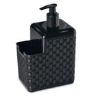 Porta Detergente e Esponja Rattan Preto 25775 Arqplast