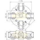 Porta escova do motor de partida Ford F 1000 1979 a 1998