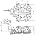 PORTA ESCOVA MOTOR PARTIDA para HILUX 2008/ 12V HORARIO PART - UNIFAP