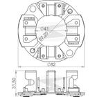 PORTA ESCOVA MOTOR PARTIDA para TOPIC/ CASE/ CATERPILLER/ TO