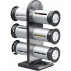 Porta Especiarias Temperos Magnetic Spice Stand 6 Potes Imã Cozinha Inox Moderno - ReparoCell