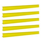 Porta Etiqueta Bandeja Gondola Fit 90 Cm Amarelo Kit Com 25