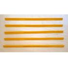 Porta Etiqueta Bandeja Gondola Lx 92 Cm Amarelo Kit Com 150