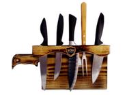 Porta facas em Madeira esculpida de Parede Organizadores de Cozinha