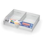 Porta Frios Para Geladeira Transparente Com 2 Divisórias e Trava Arthi 