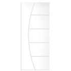 Porta Frisada C/ Fundo Primer Branco UV CM01 62x210cm - Só a Porta