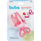 Porta frutinha rosa com sugador de silicone buba