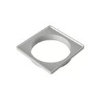 Porta Grelha Tigre Quadrado 100mm Branco