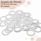 Porta Guardanapo Argola Pérola Branca 40mm - C/ 50 Unidades - BRX