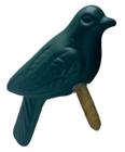 Porta Guardanapo Cerâmica Pássaro Verde Escuro 10x5cm Auguri Individual