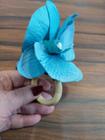 Porta Guardanapo flor orquídea azul - unidade