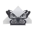 Porta guardanapo metal borboleta mesa posta - preto - Clink