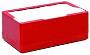 Porta Guardanapos Plástico Deitado Horizontal - Vermelho - Renovaplas