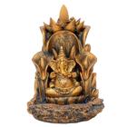 Porta Incenso Buda Ganesha Prosperidade Flor Lótus 16Cm - Taimes