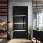 Porta Lambri Pivotante de Aluminio 228x115cm com Puxador Reto