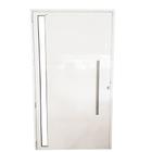 Porta Lambril de Alumínio Branco 2.10 X 0.90 x 0.045 com Puxador e Vidro