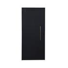 Porta Lambril Direita 210 X 100 Preto Com Puxador e Rolete