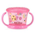 Porta Lanchinho Biscoito Snack Potinho Bebe Nubly Rosa - Nuby