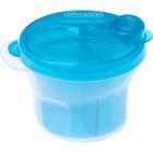 Porta Leite Em Pó Azul 3 Divisórias 250 ml Dosador Para Mamadeira Infantil Bebe Menino Pimpolho Plastico