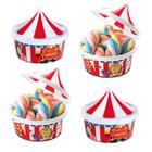Porta Lembrancinhas de Festas Colorido Circo - Kit com 4