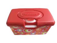 Porta Lenço Umedecido Huggies Maleta Vermelho