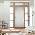 Porta Lisa Prime Batente Regulável 13-16 Guarnição 5cm Fechadura Wc 82 X 210cm Esquerdo Rodam Branco