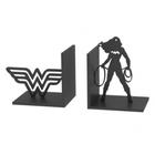 Porta livros Aparador Mulher Maravilha Wonder Woman em MDF Super Heróis Desenhos Decorativo Casa Sala Quart - MongArte Decor