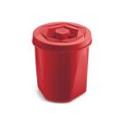 Porta Mantimentos Color 3,3L Vermelho Solido Plástico UZ281-VM