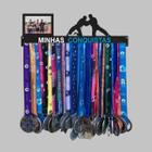 Porta Medalhas Jiu Jitsu Judo MDF Preto 20 Ganchos