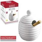 Porta Mel Meleira Porcelana Tampa + Pegador Hauskraft 250Ml