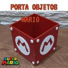 Porta Objetos Mario Presente Geek Gamers VERMELHO E BRANCO