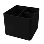 Porta Objetos Preto Com 3 Divisórias Dello
