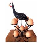 porta ovos galinha da angola artesanal ferro madeira cozinha