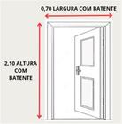 Porta palheta esquerda 2,10 x 0,70 alumínio brilhante